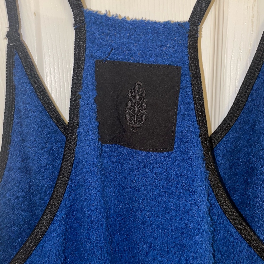 FP Movement by Free People Navy Fleece Drop-Crotch Jumpsuit - Picture 5 of 7